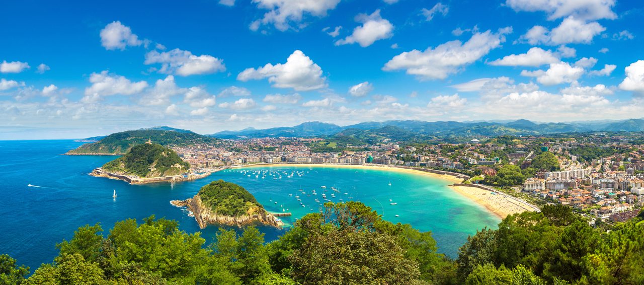 Panoramic of San Sebastian