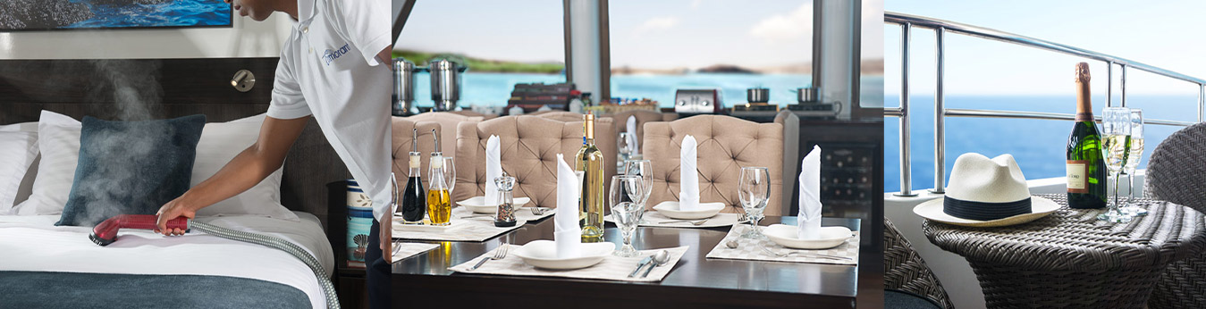 Luxury Galapagos Cruise Amenities Aboard