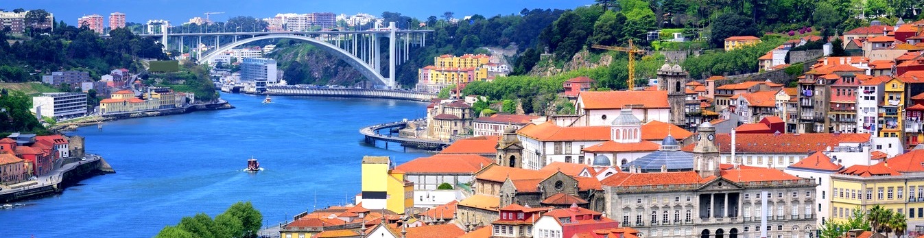 Douro River and Porto rooftops
