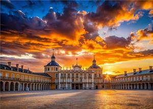 Aranjuez Palace at Sunset, Madrid