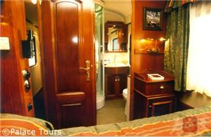 Interior of the suite on board the train