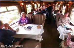 Dining Car on board the Andean Explorer